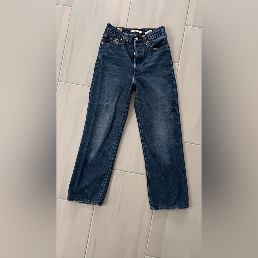 Levi's ribcage straight Blue Denim Jeans